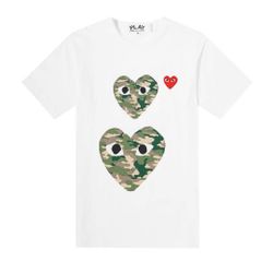 CDG Play Logo T Shirt, Men Size Large