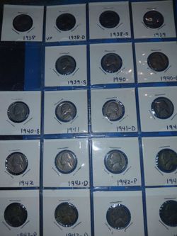 Vintage 5 Cent coins