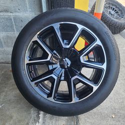 22-inch OEM factory Chevrolet Tahoe or Suburban vehicles.