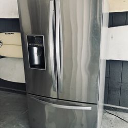 Whirlpool Excellent Working French Door Refrigerator Bottom Freezer