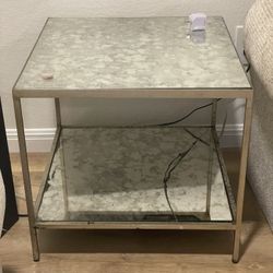 Glass Side Table 