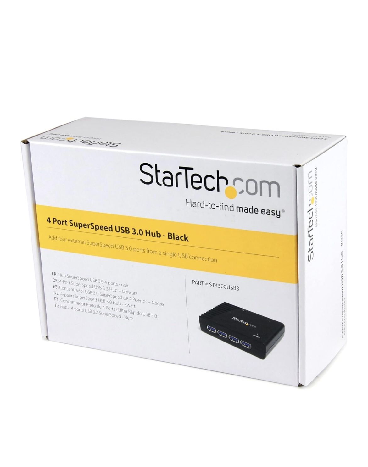 https://offerup.com/redirect/?o=U3RhclRlY2guY29t 4-Port USB 3.0 SuperSpeed Hub with Power Adapter 5Gbps - Portable Multiport USB-A Dock IT Pro - USB P