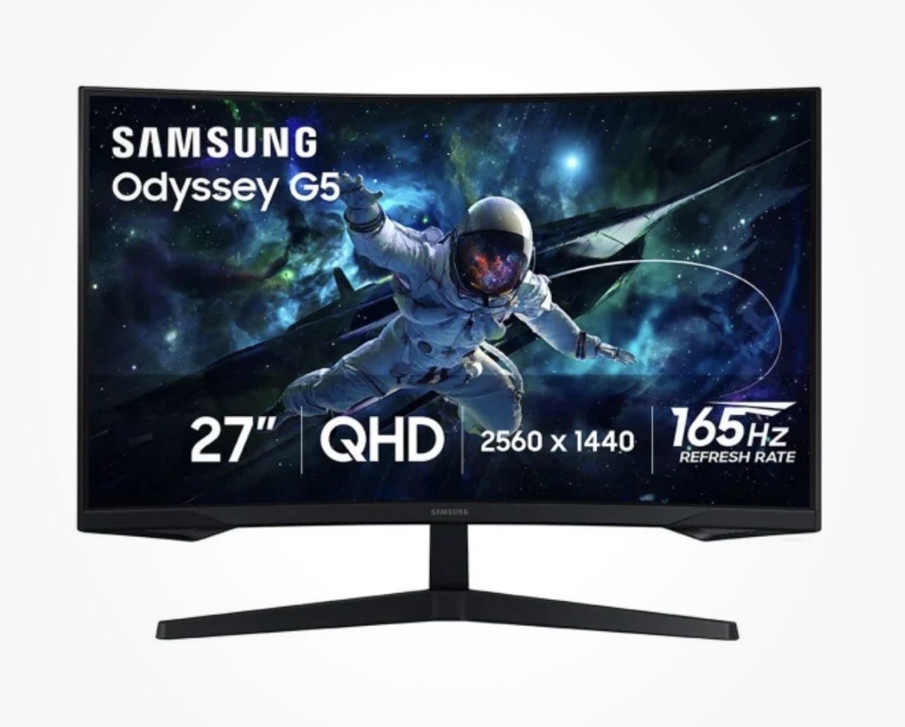 New Samsung Odyssey G5 27” QHD Curved Gaming Monitor