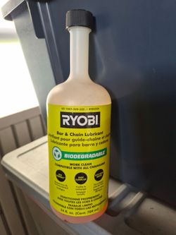 Ryobi Bar & Chain Lubricant Biodegradable 24oz. (2/3 full)