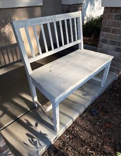 Wood bench