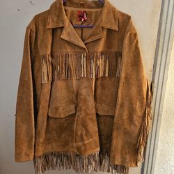 Fringe marbrol jacket. 