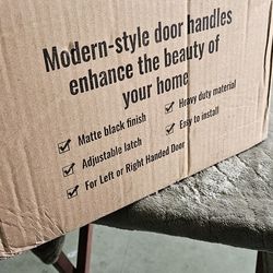 Matte Black Door Handle Interior Door