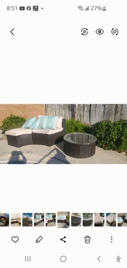 Patio set- table and seating