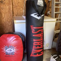 Brand New Heavy Bag With Kicking Pad That Was Used Once 