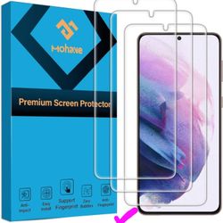 3 Pack Screen Protector For Samsung Galaxy S21+ /S21 Plus (6.7"), Support Fingerprint Unlock, High Clear, Case Friendly, Touch Sensitive, Anti-impact,