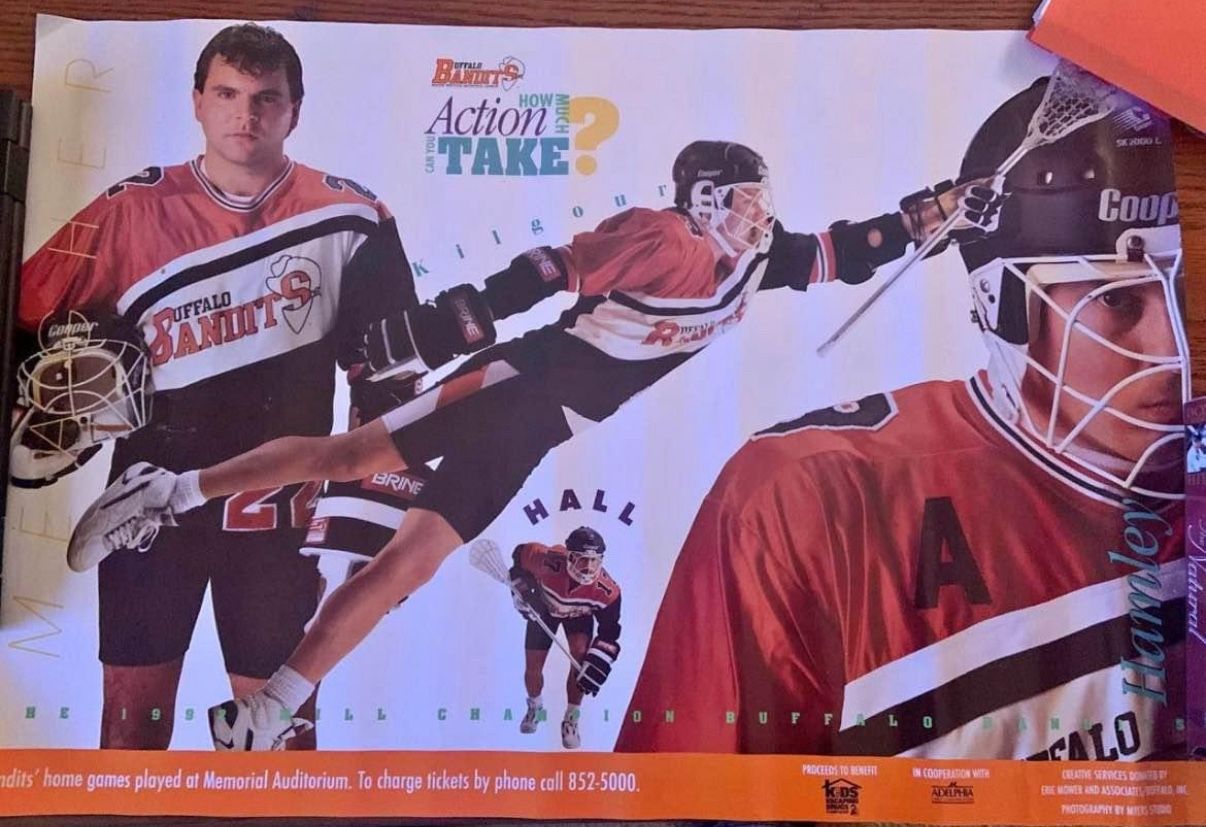 1992 Buffalo Bandits MILL Champions Kids Escaping Drugs Poster