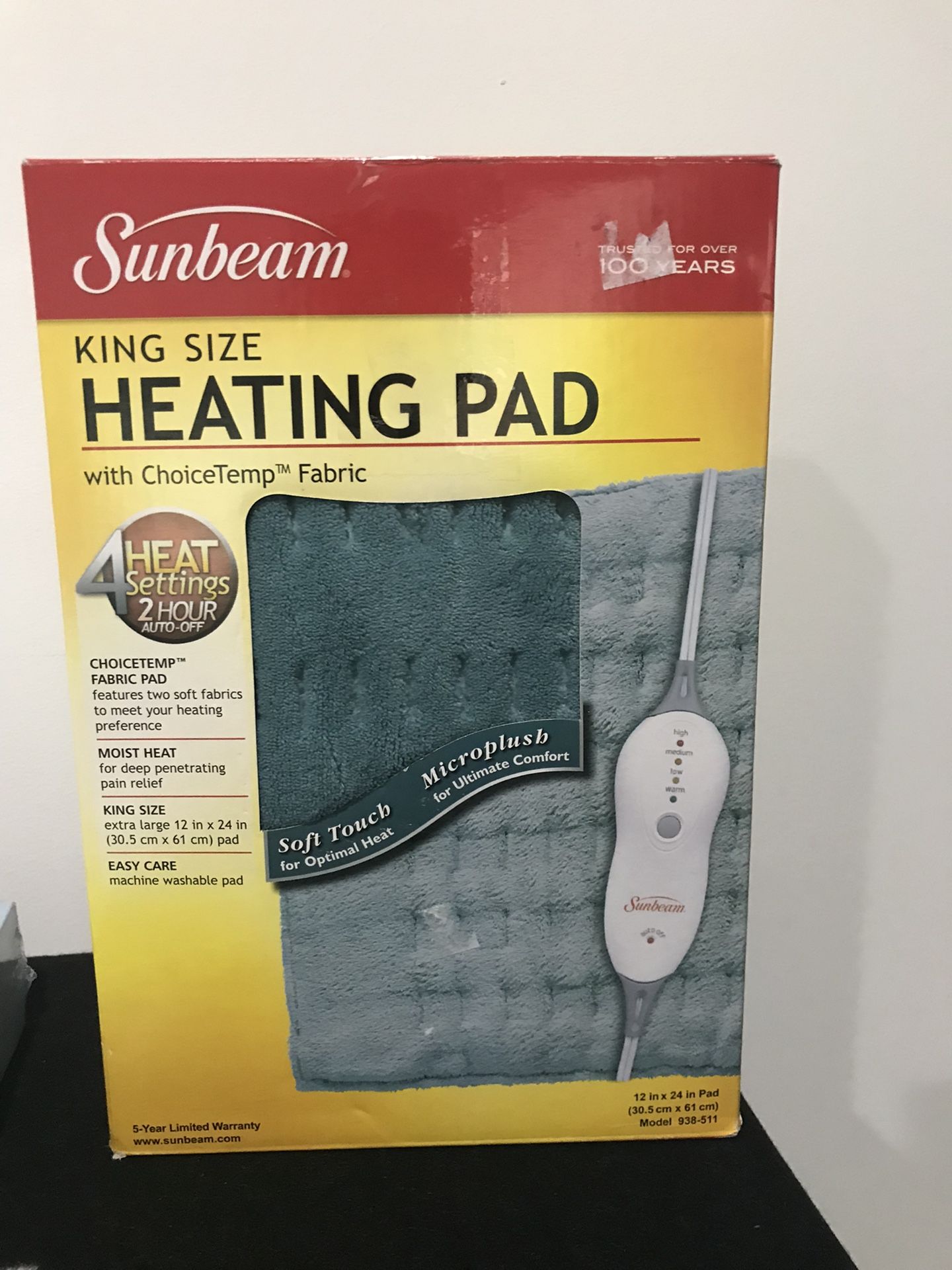 Heating pad king size