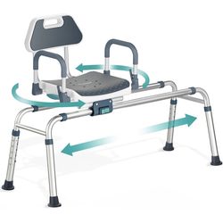 New! (NOT IN ORIGINAL BOX) Pelegon Sliding And Swivel Transfer Bench (300lb Capacity) $65 (#976)