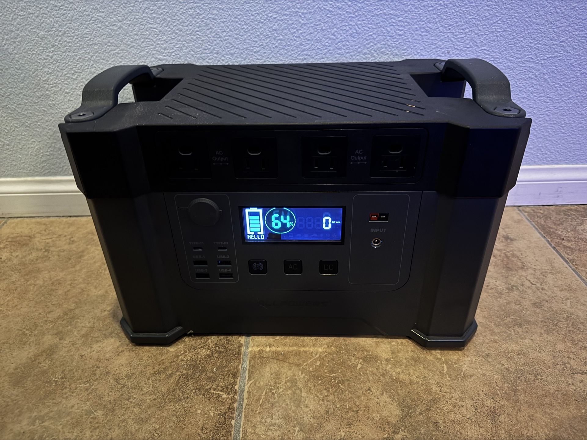 2000W/1700Wh Solar generator/battery (ALLPOWERS S2000/Monster X)