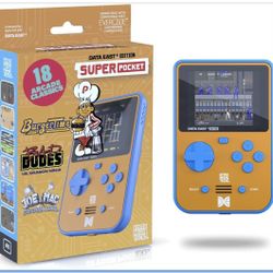 HyperMegaTech! Super Pocket Data East Edition  The HyperMegaTech! Super Pocket Data East Edition is a handheld console featuring a retro design, ideal