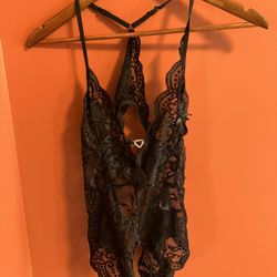 Black Lingerie. Crotchless