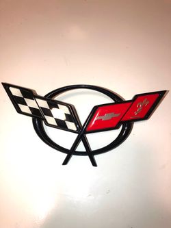 Corvette car emblem