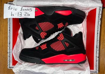 Jordan Retro 4 “Red Thunder/Crimson” Size 10.5