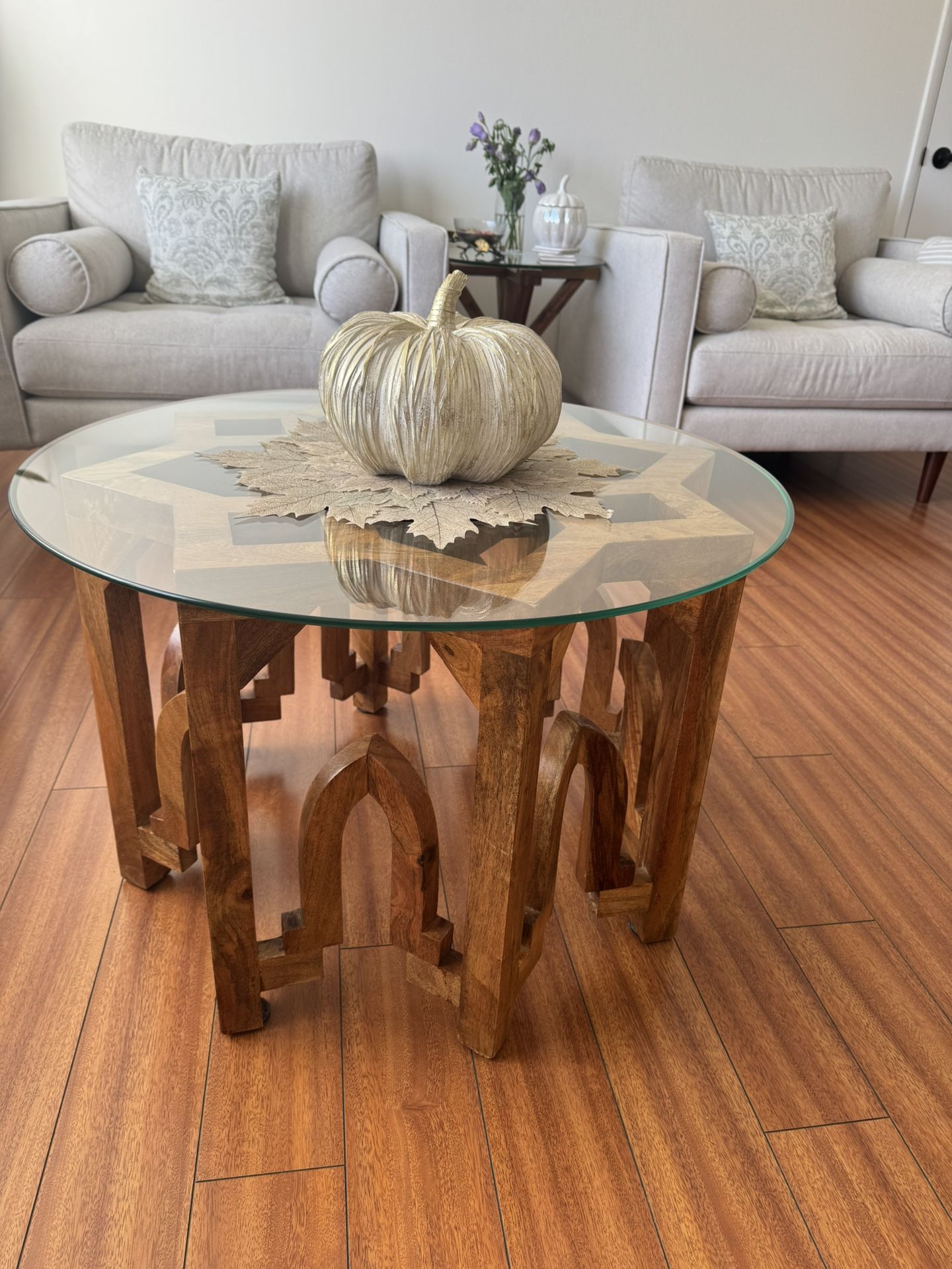 Round Coffee Table And Side Table