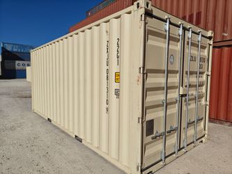 NEW 20ft Beige One Trip Shipping Containers For Sale