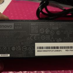 Lenovo 65w 20volt 3.25 amp