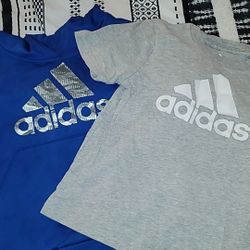 Adidas Hoodie And Short Sleeve Shirt Size 4