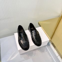 YSL Men’s Leather Shoes With Box 2026 New 
