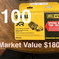 DeWalt 5ah XR Battery W/ Charger 