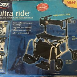 Ultra Ride All In One Rollator And Transport Chair