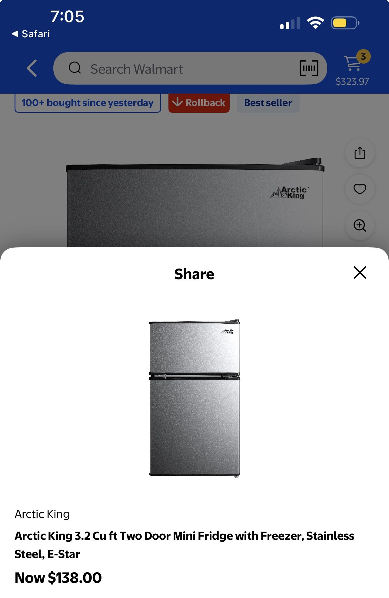 Arctic King Mini Fridge