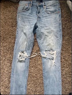 Purple jeans