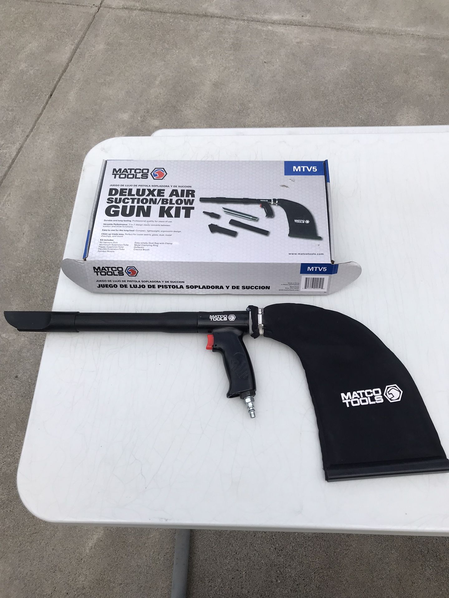 Matco Deluxe Air Suction Blower Gun Kit