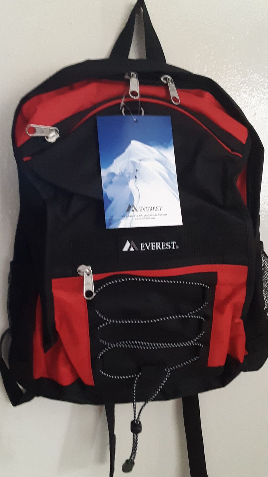 Everest two-tone red backpack