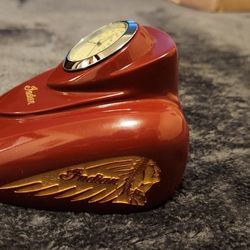 Indian Motorcycle Paper Weight Fuel Tank Speedometer Clock