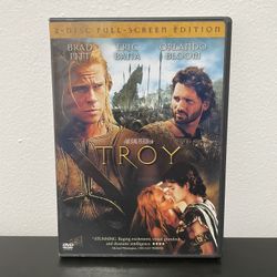 Troy - DVD - Like New - Full Screen - The Iliad - Brad Pitt - Greek - Movie