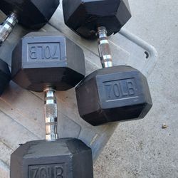 70lb Dumbells$90firm