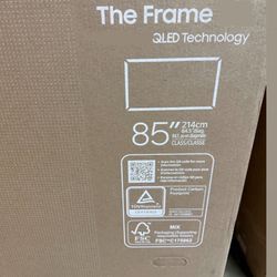 SAMSUNG 85” Inch Class QLED 4K The Frame LS03D Series, Quantum HDR, Art Mode, Anti-Reflection Matte Display,, Smart TV w/ 