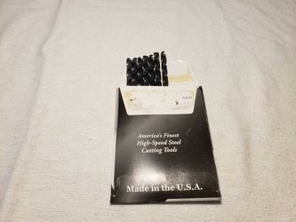 7 Pack 9/32 High Speed Twist Drill Bits Jobber Length Made In USA