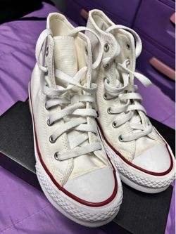Youth white converse