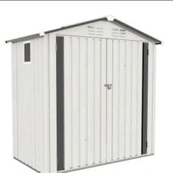 6X3.6 FT-  Metal Waterproof Outdoor Storage Shed -