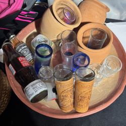 Mexico Tray / Tequila Shots Glasses