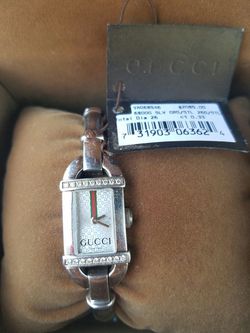 Authentic diamond bezeled Gucci watch
