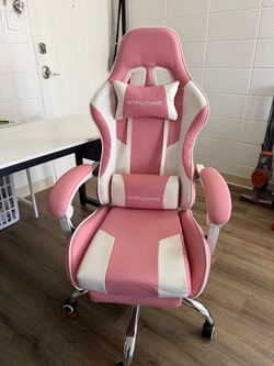 Pink gaming chair