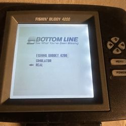 Fishin Buddy 4200 portable fish finder w/ bracket