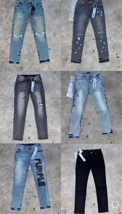 Purple jeans