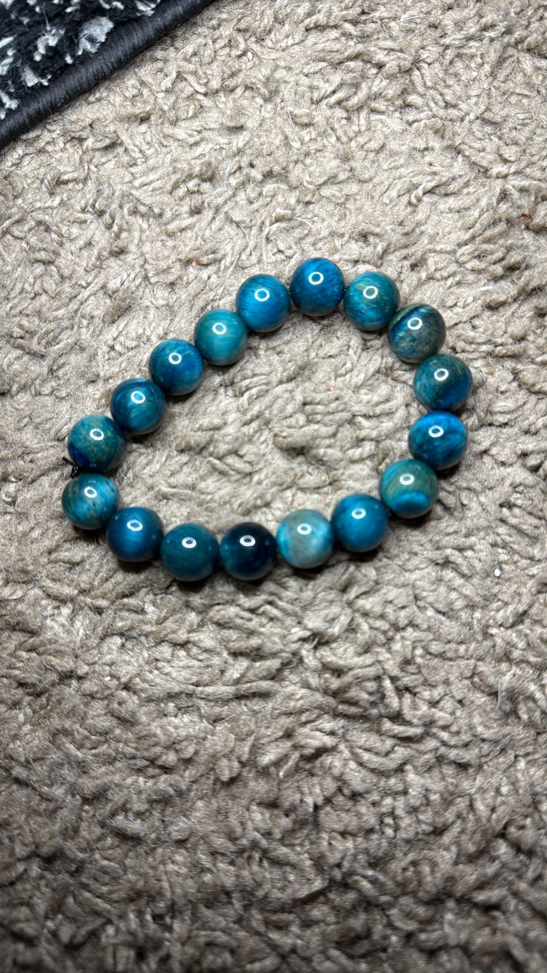 12mm Bead Bracelet. Adult Unisex . NOT GLASS!! GEMS