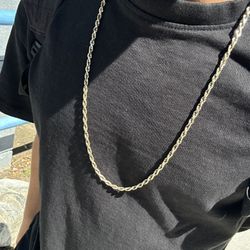 10k Gold Chain Solid Rope  