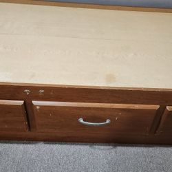 Twin Bed Frame with 3 Storage Drawers