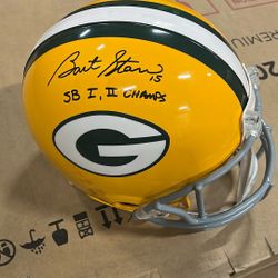 Bart Starr Signed Helmet 