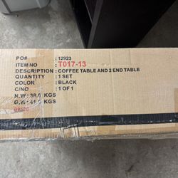 Coffee Table with 2 End Tables